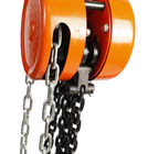 Тип ручной цепной блок ХСЗ-Э круглый подъем ручной цепи ОЭМ 2 тонн, апельсин